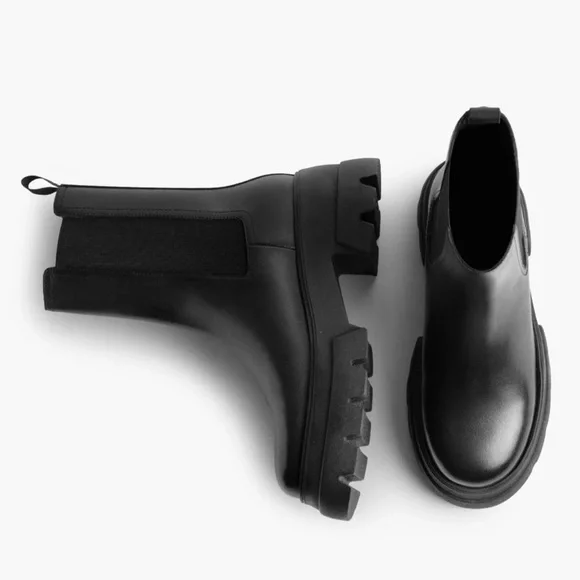 LITA By Ciara Chelsea Mid High Leather Black Boots for Women, SZ. EU 36 / US 5.5 - Picture 13 of 15